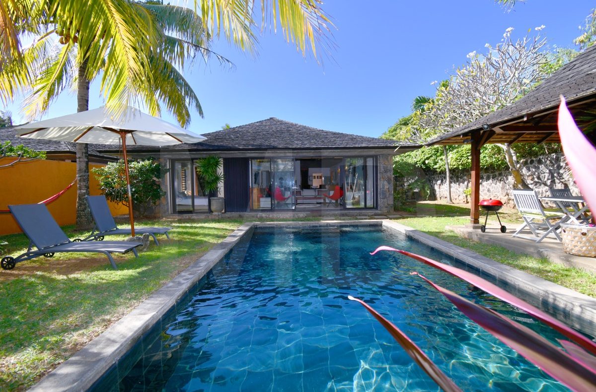 Elegant villa med pool 100 % avskildhet nära stranden i Mauritius att hyra