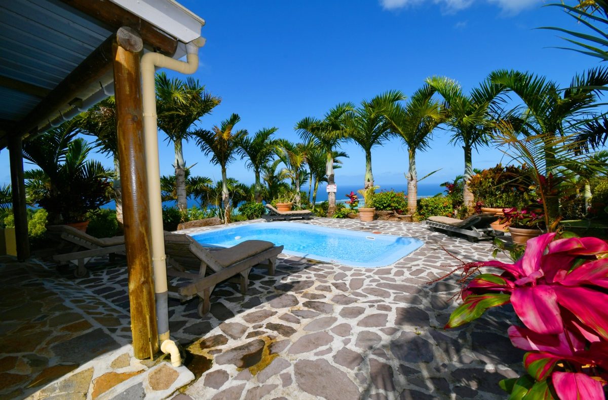 Villa Fenetre sur Mer con piscina privada cerca de la playa en Rodrigues para alquilar